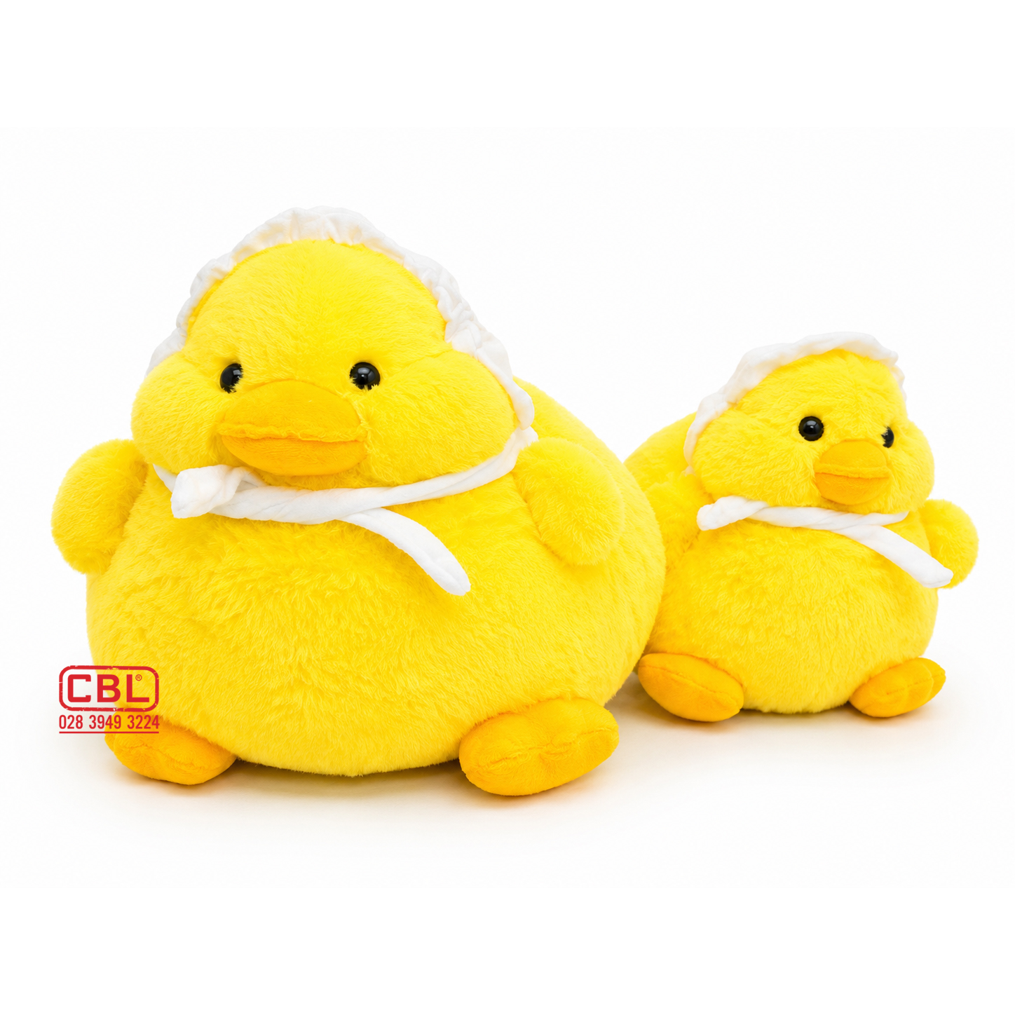 Thú bông vịt choàng khăn
