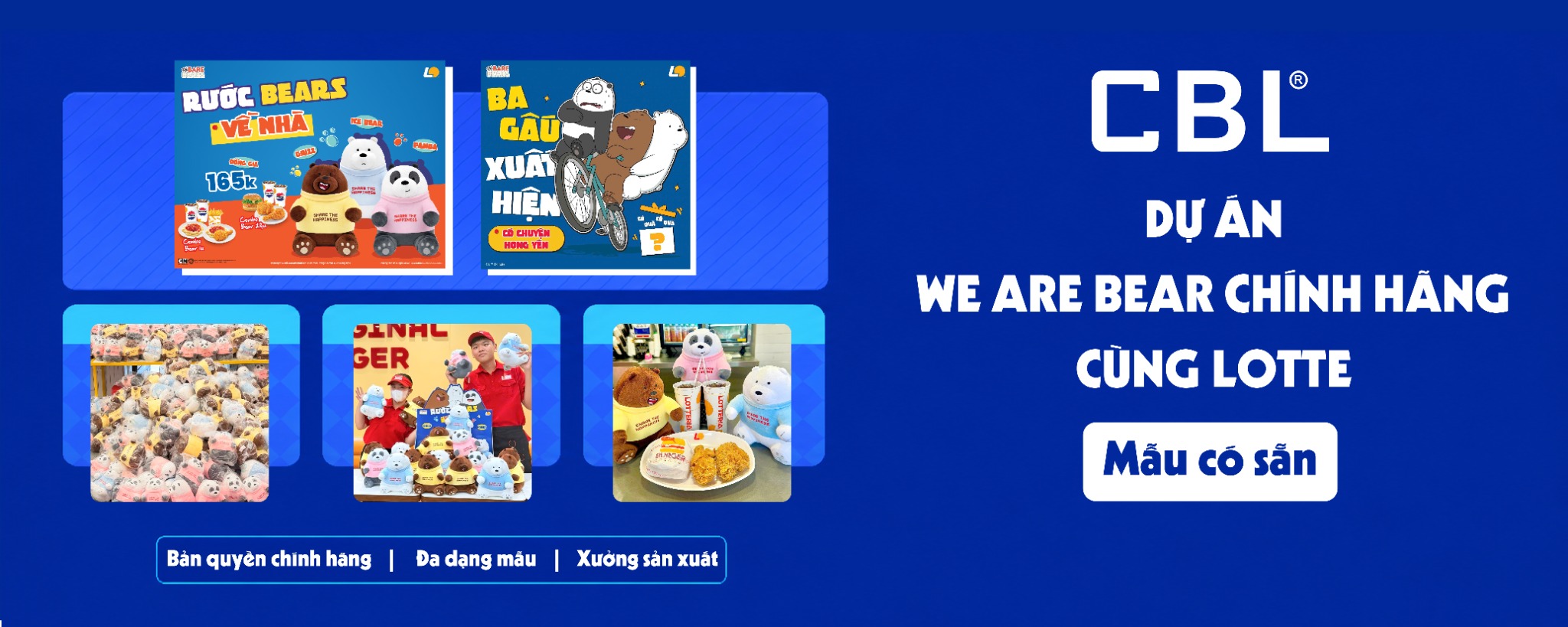 CBL dự án We Are Bear chính hãng cùng Lotte